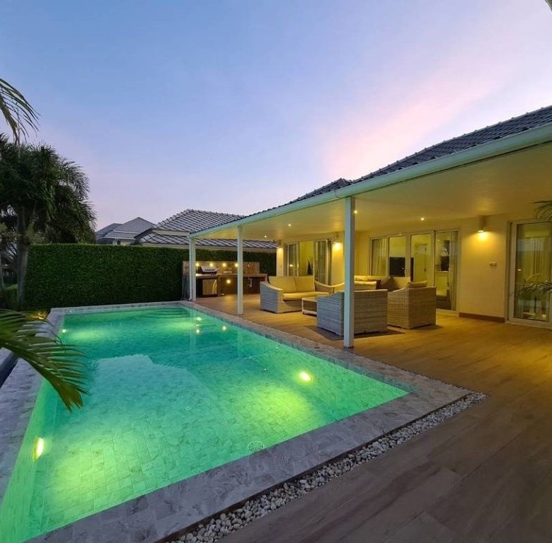 Stunning Pool Villa For Sale on Black Mountain Golf Course in Hua Hin