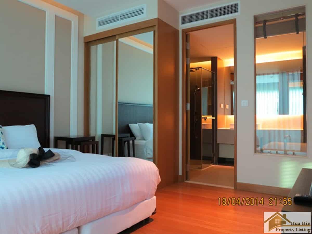 Spacious bedroom with elegant design features