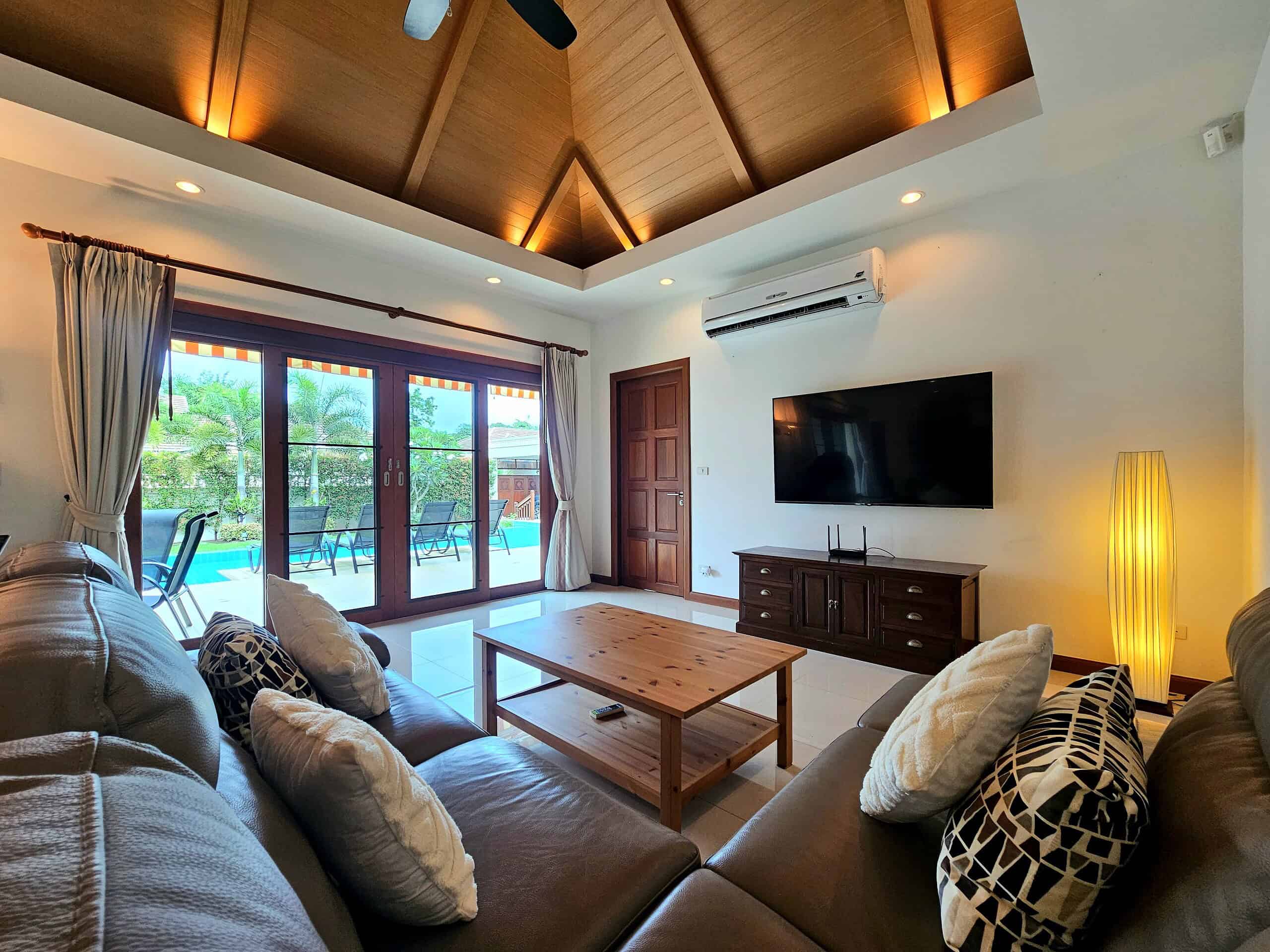 Charming Hillside Sales View Luxury Balinese Villa Modern Architecture Style