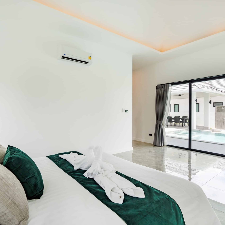 Premium bedroom suite with walk in closet space