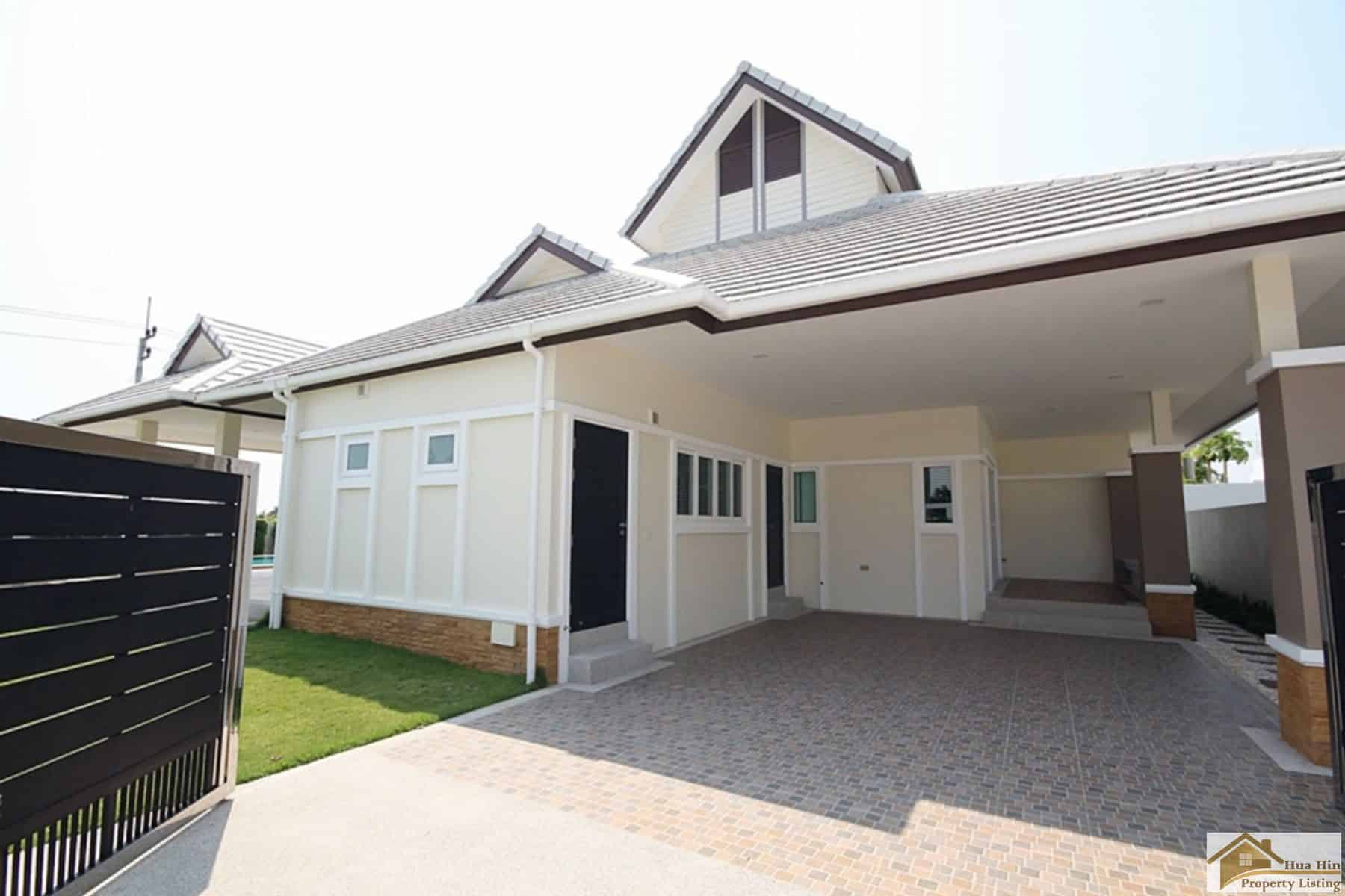 Stylish Family Homes Hua Hin Outdoor Terrace Pool Area Villa Emerald Valley