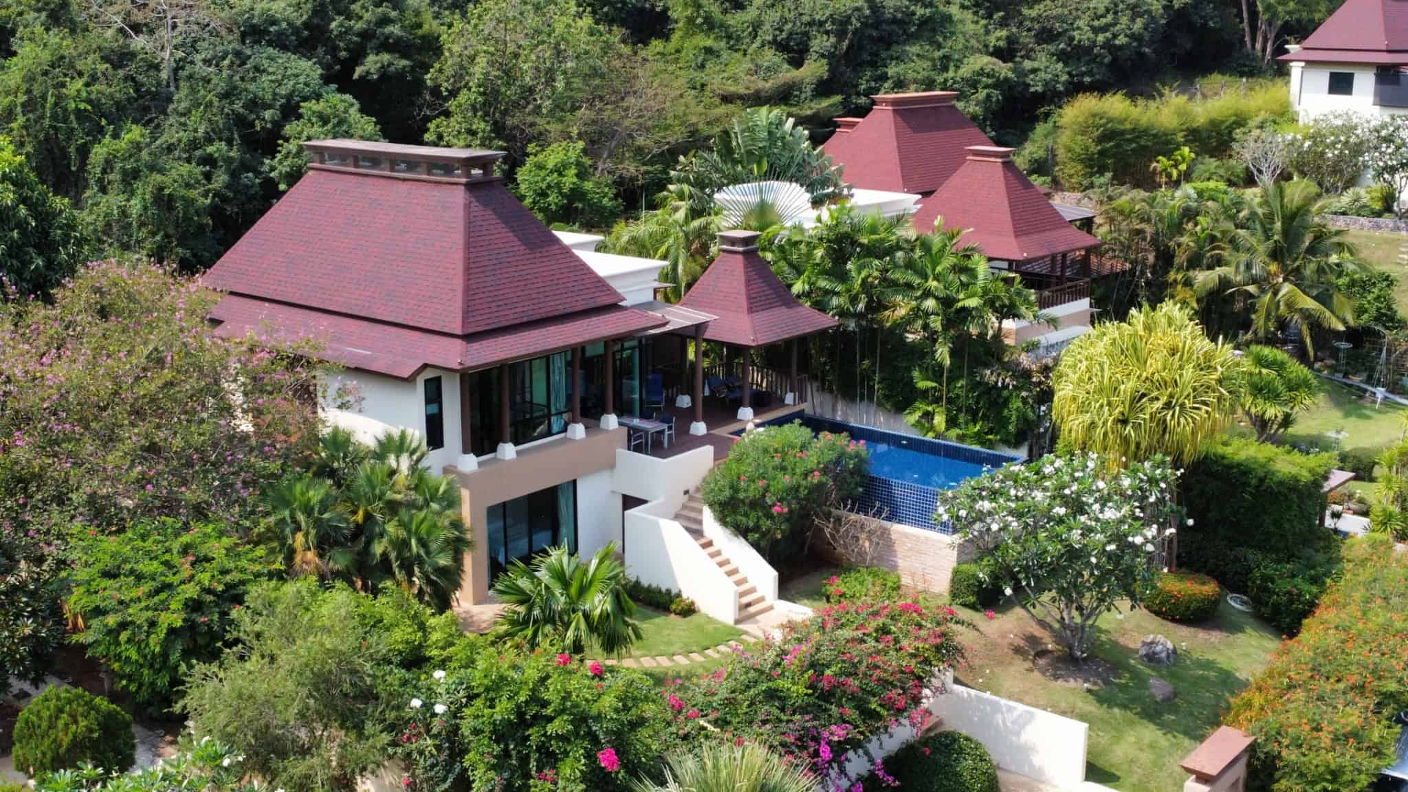 Spacious Balinese Villa Panorama Khao Tao Luxury Villa Sea View Hua Hin Sale