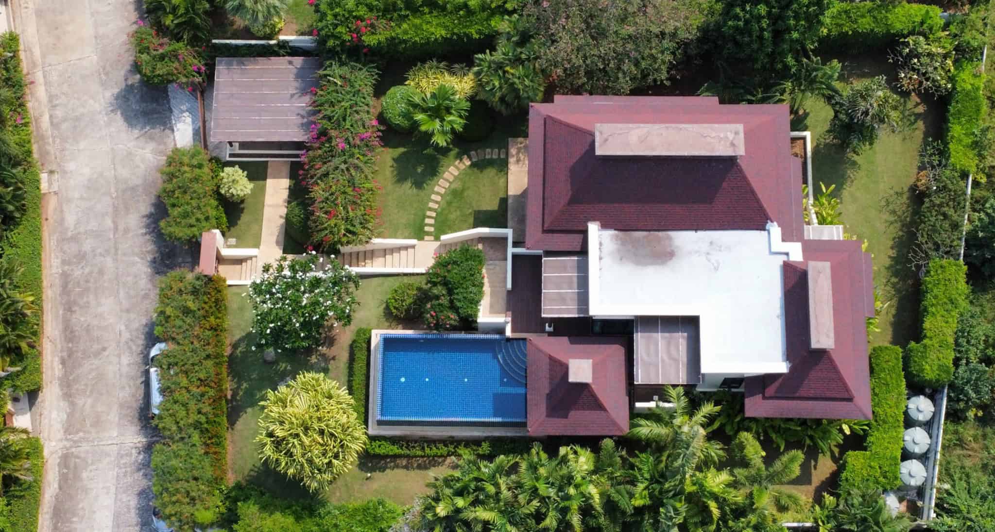 Luxury Villa with Private Pool Hua Hin Furnished Balinese Pool Villa Mountain View