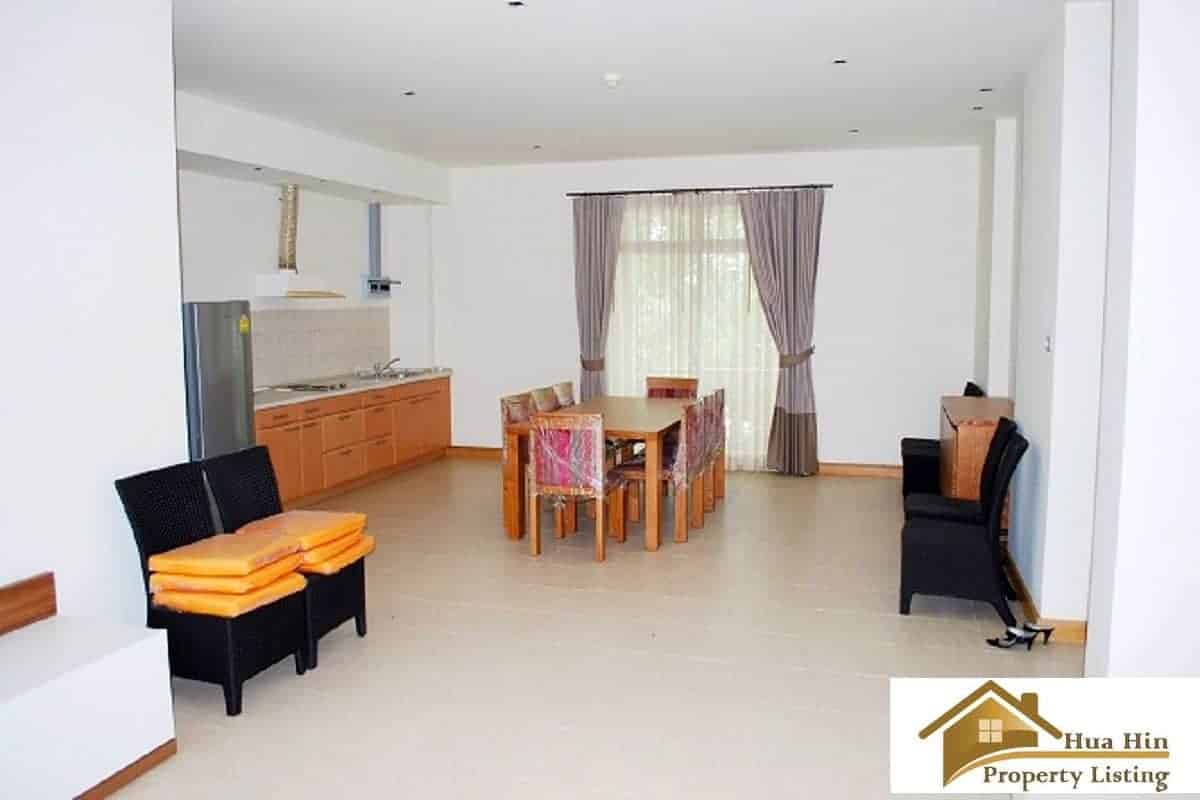 Two Bedroom Hua Hin Condo Contemporary Condo Kitchen and Dining Area