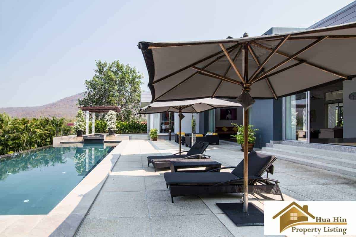 Elegant Villa Outdoor Entertainment Area Elegant Pool Villa Tropical Landscape Design