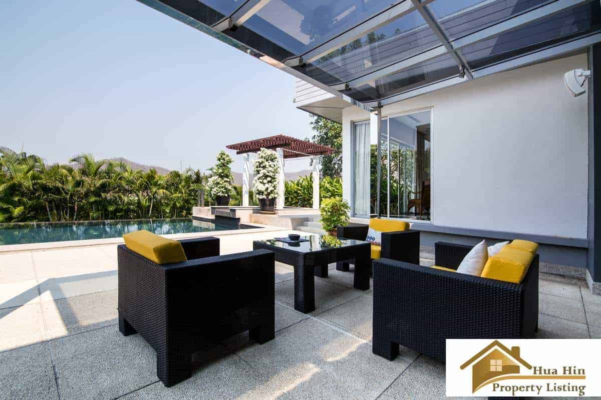 Stylish Property Landscaped Garden Contemporary Villa Swimming Pool Golf Frontage
