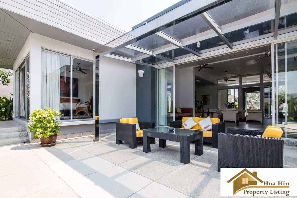 Contemporary Home Resort Style Amenities Stylish Pool Villa Lush Green Surroundings