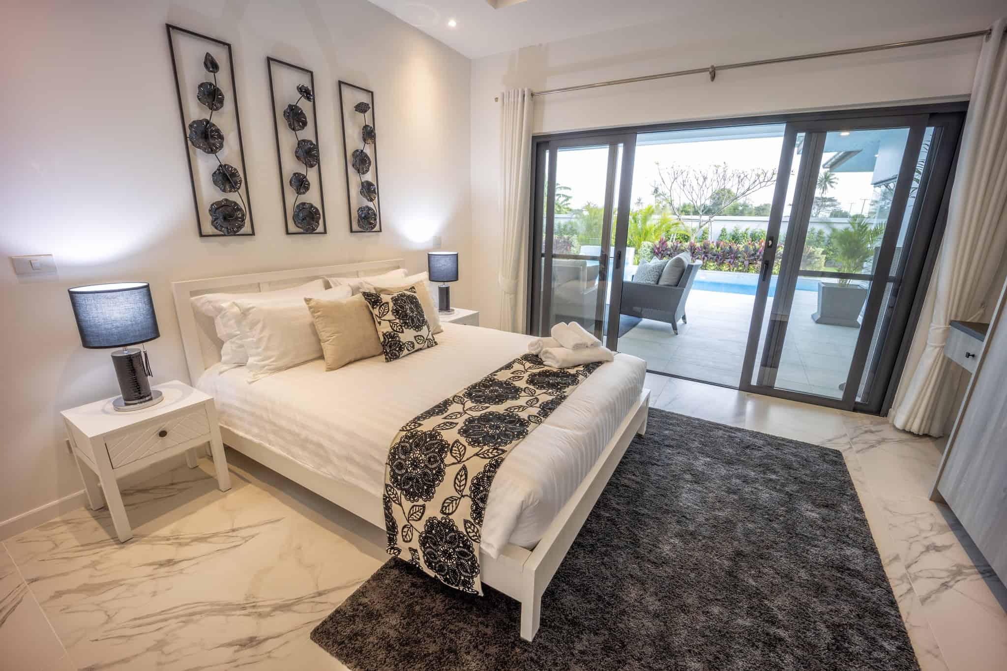 Resort Inspired Villa Sophisticated villa interior with quality craftsmanship throughout