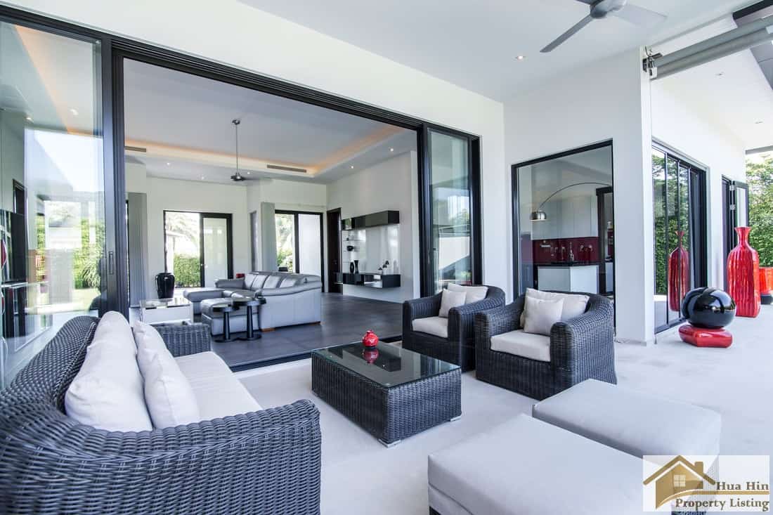 Baan Ing Phu Villa Hua Hin Contemporary villa lighting luxury ambiance