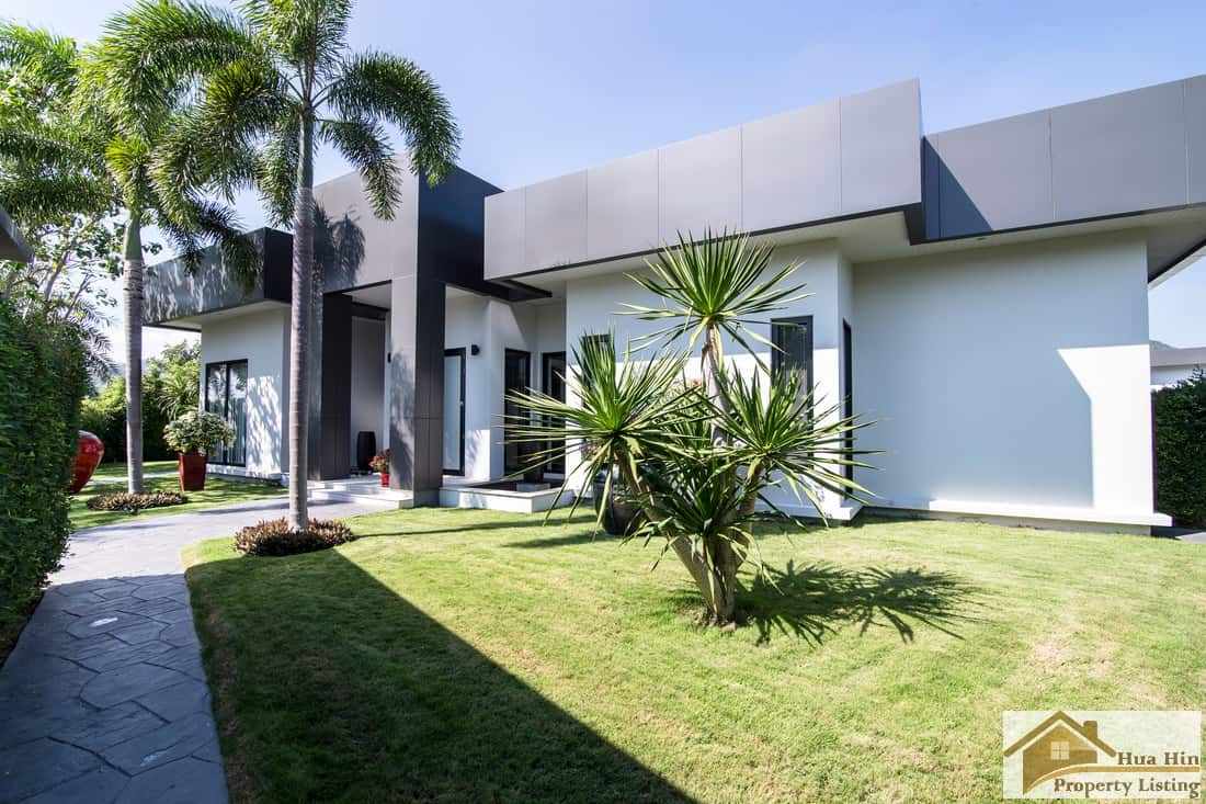 Hua Hin Villa Sale Baan Ing Phu Elegant villa interior modern Hua Hin home