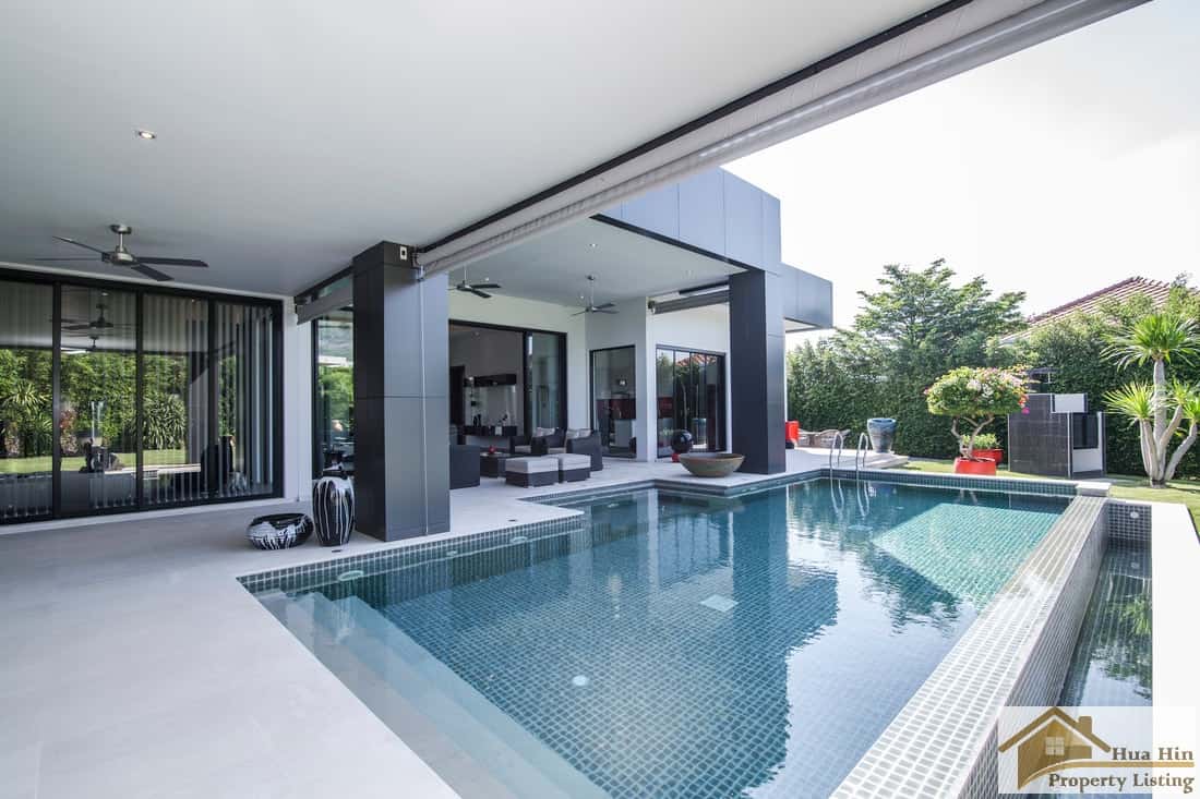 Contemporary Villa Hua Hin Baan Ing Phu Premium villa living space Hua Hin Thailand