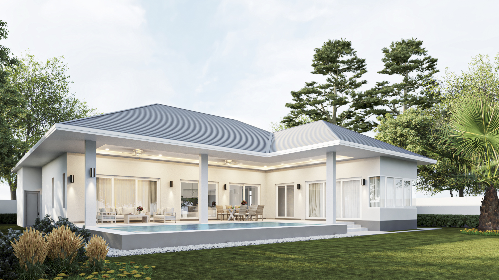 Contemporary Swimming Pool Villa Development Project