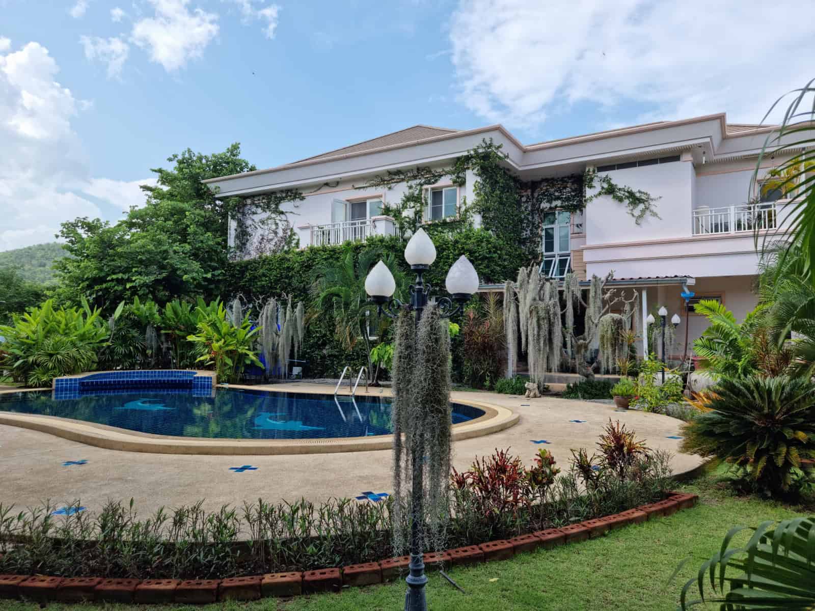 Elegant Villa Featuring Lush Garden Landscape Tropical Garden Pool Villa Hua Hin