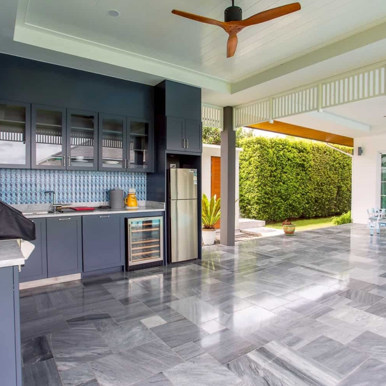 Villa Pool Deck Relaxation