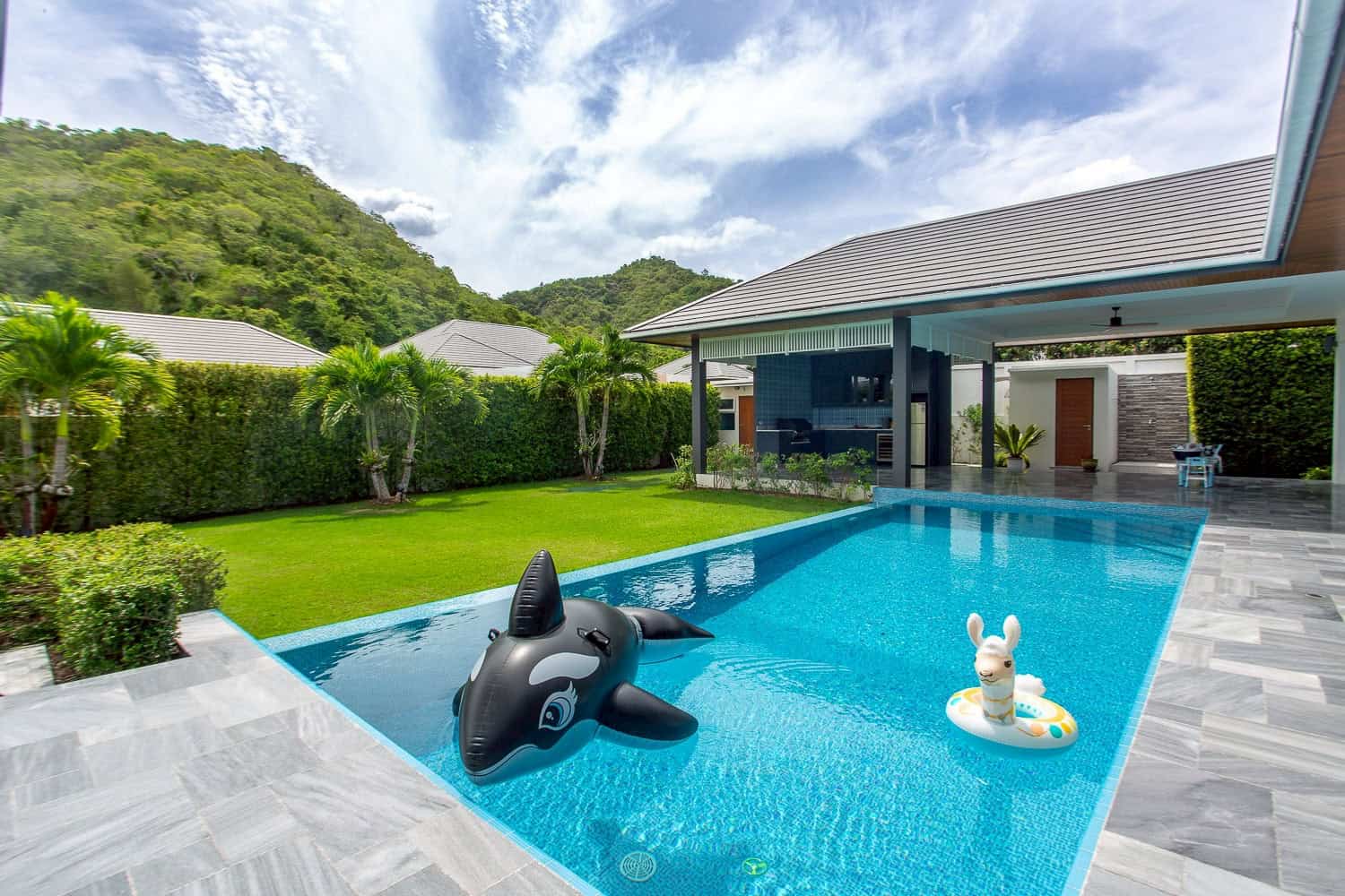 Upscale Pool Villa Sales Hamlet Stunning Villa Exterior View