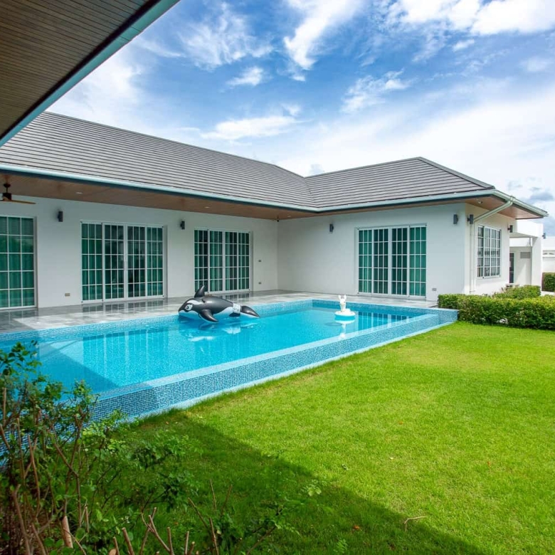 Modern Pool Villa Living Space