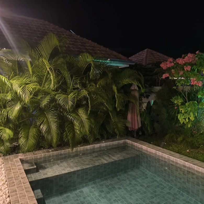 Villa Exterior Pool Deck Entertainment Area