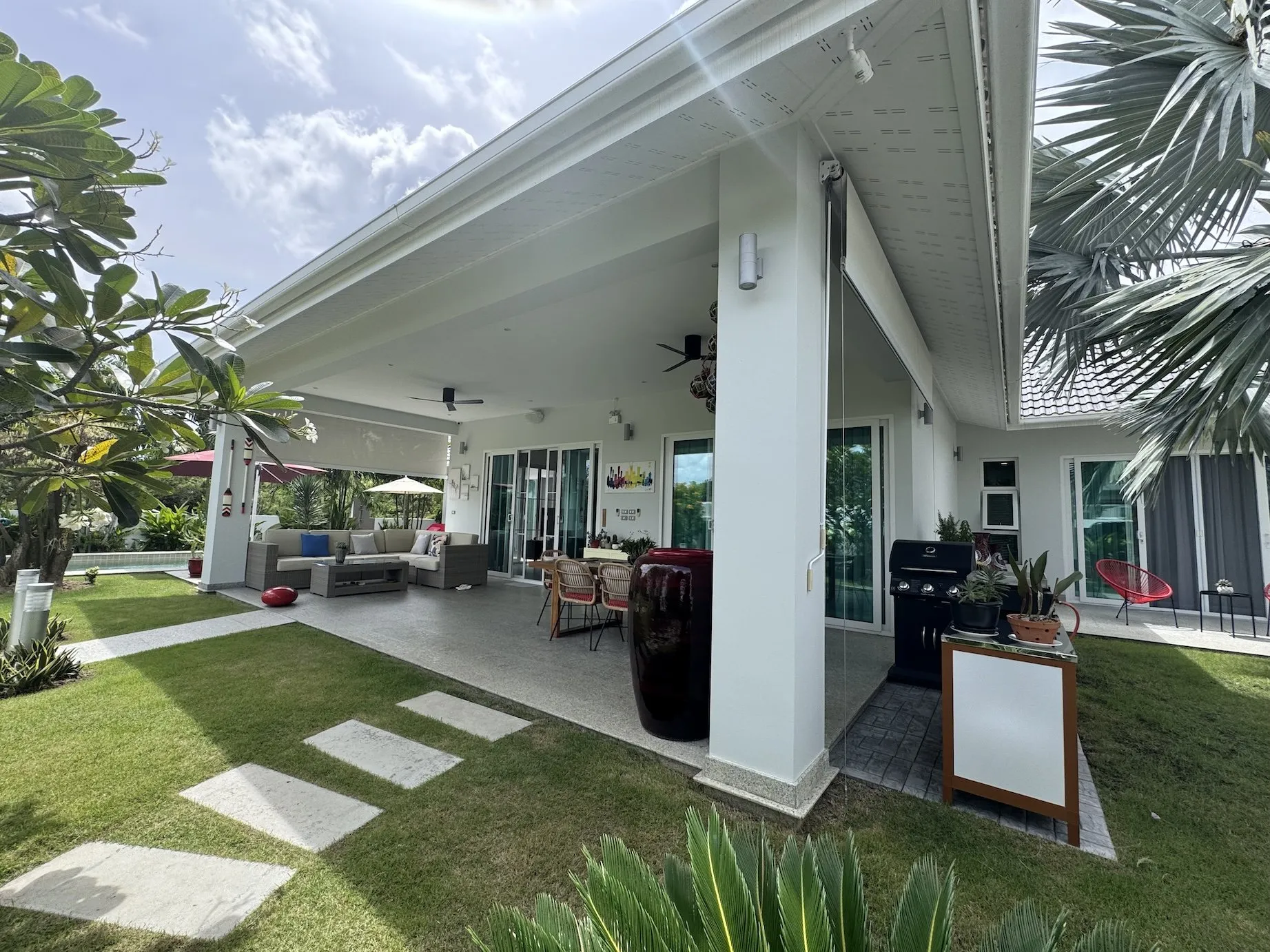 Modern Luxury Villa Hua Hin Sale Award Winning Baan Phu Thara Villa Lush Garden Sale