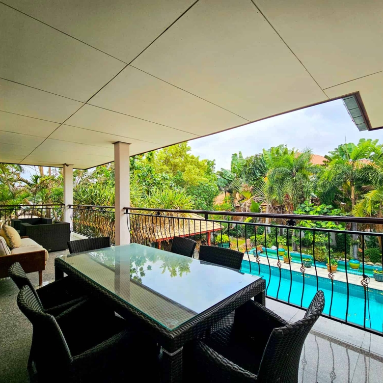 Elegant Villa Balcony Scenic Views