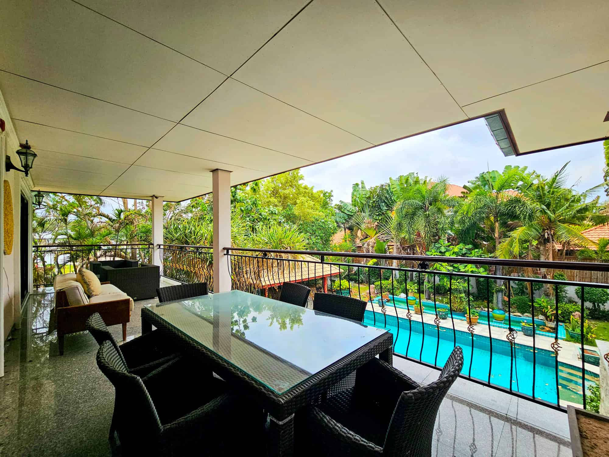 Beautiful Home With Pool Hua Hin Elegant Villa Balcony Scenic Views