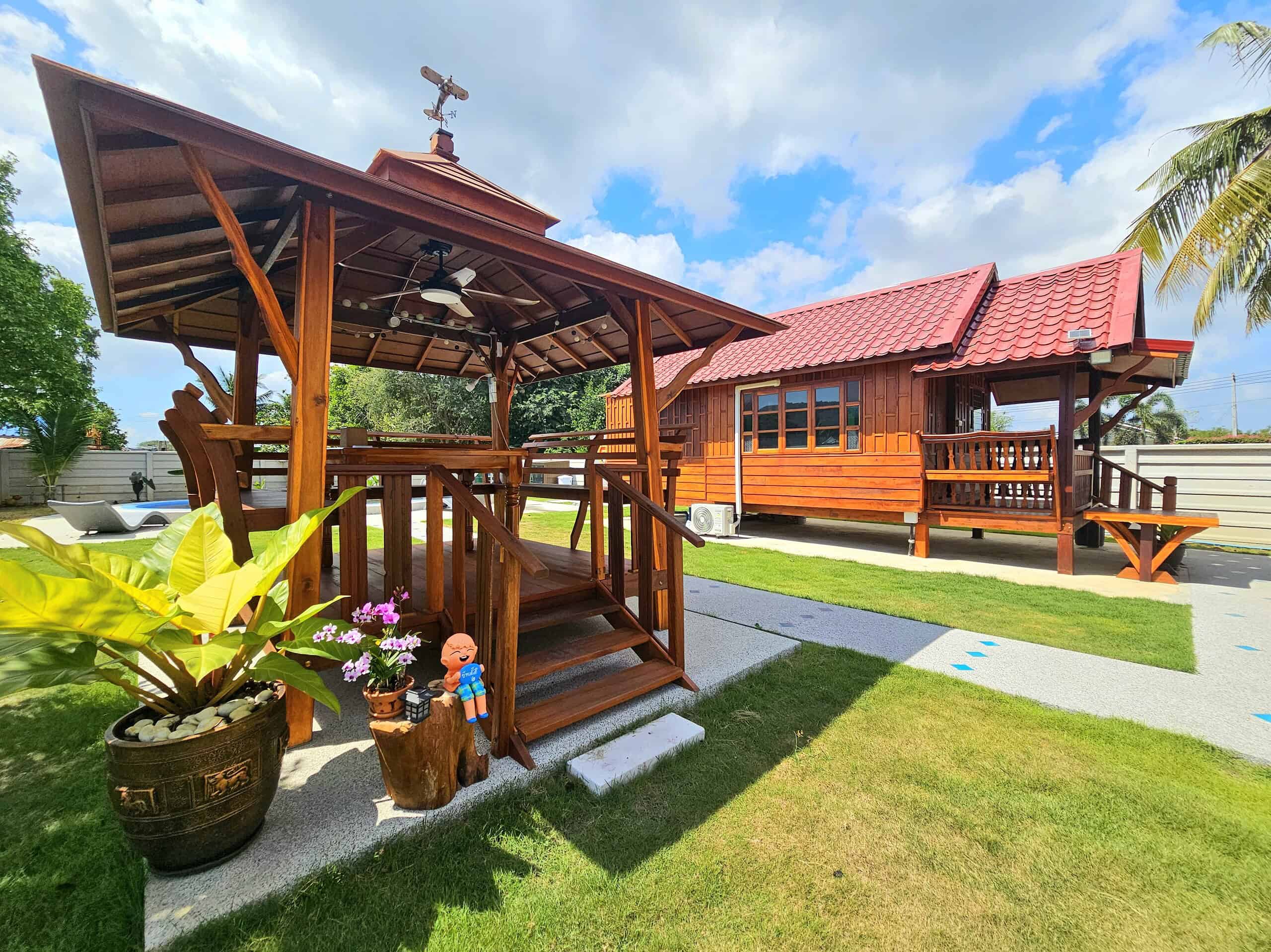 Thai Style Villa Pranburi Pool Stylish Thai Design Villa for Sale