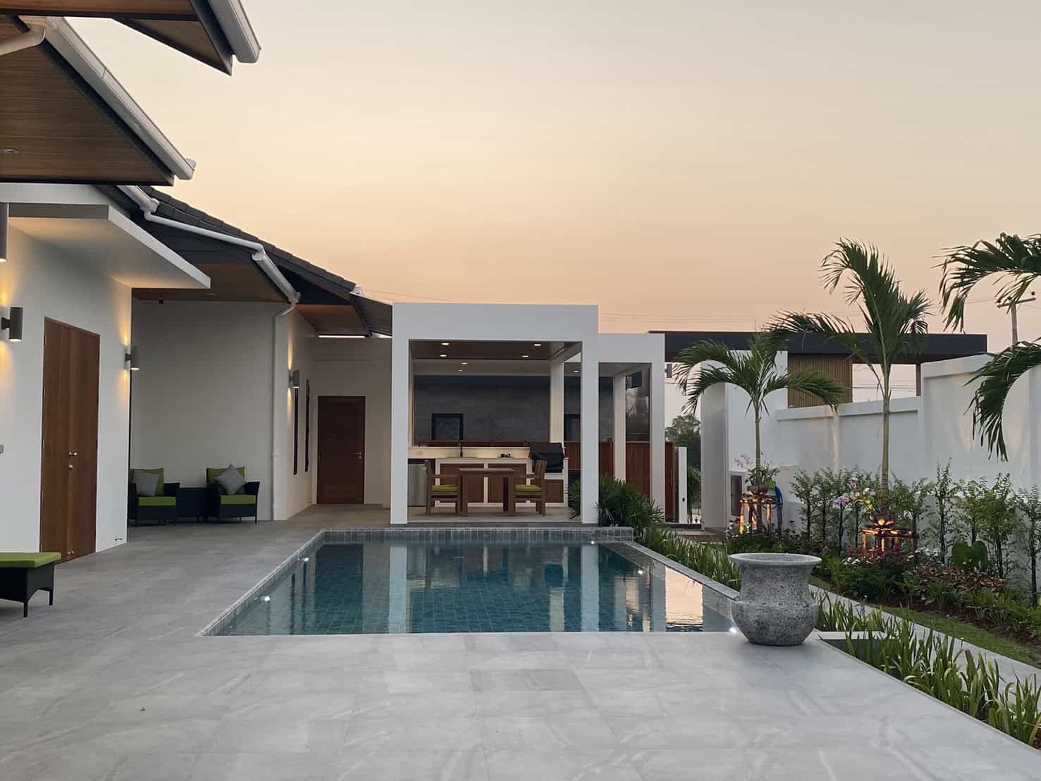 Hua Hin Luxury Residence Hillside Villa Thailand Pool Solar Power