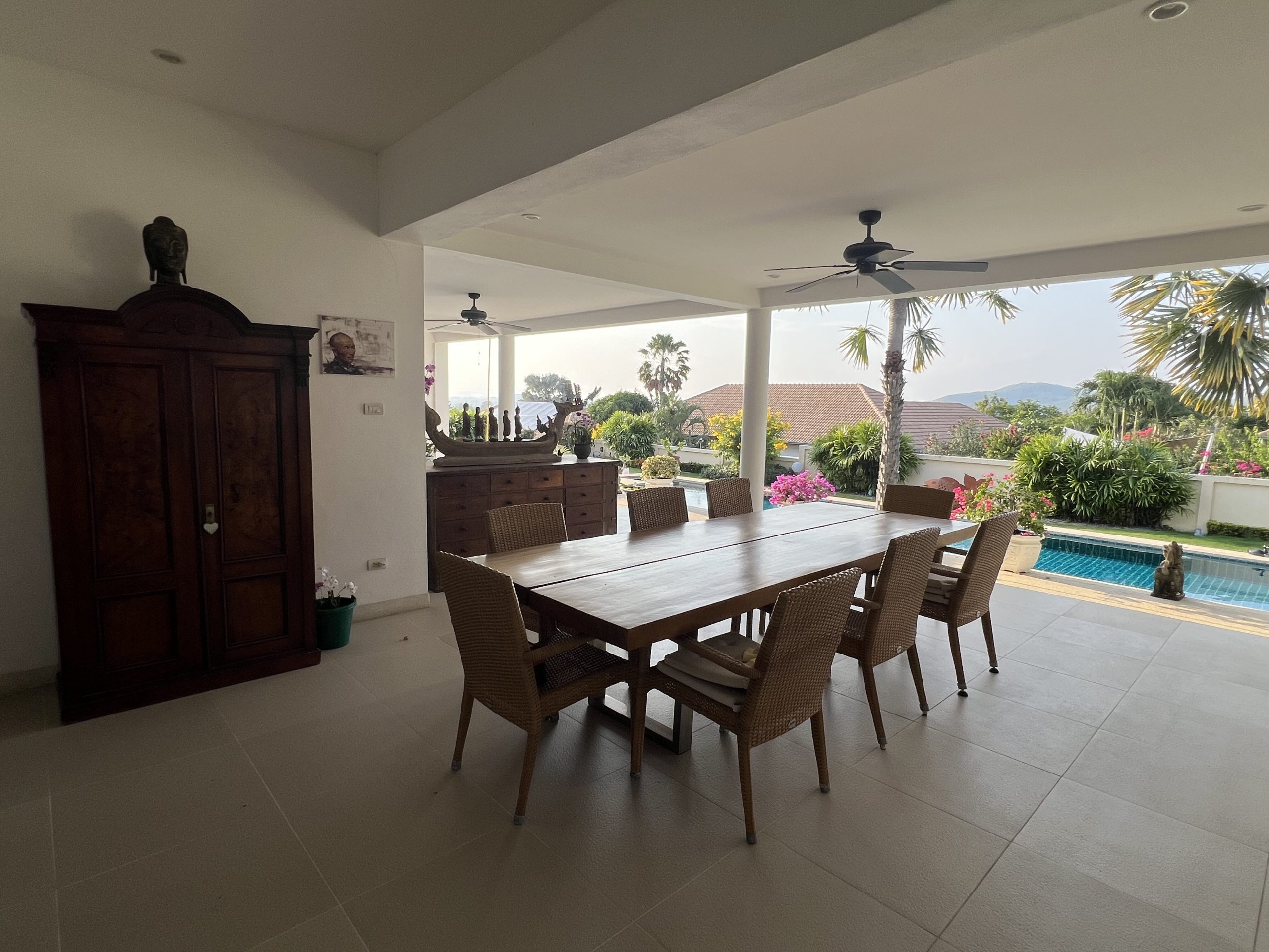 Modern pool villa luxury amenities