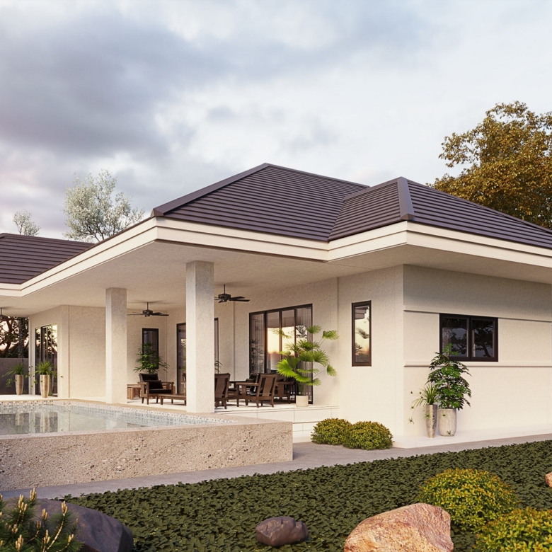 Modern Pool Villa for Sale at Chada Homes Hua Hin Thailand