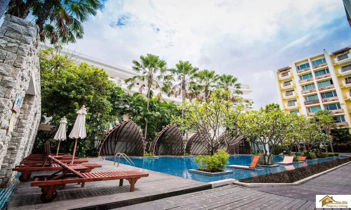 Mykonos Three Bedroom Condo Hua Hin Modern Furnished Condo Unit Mediterranean Design Thailand