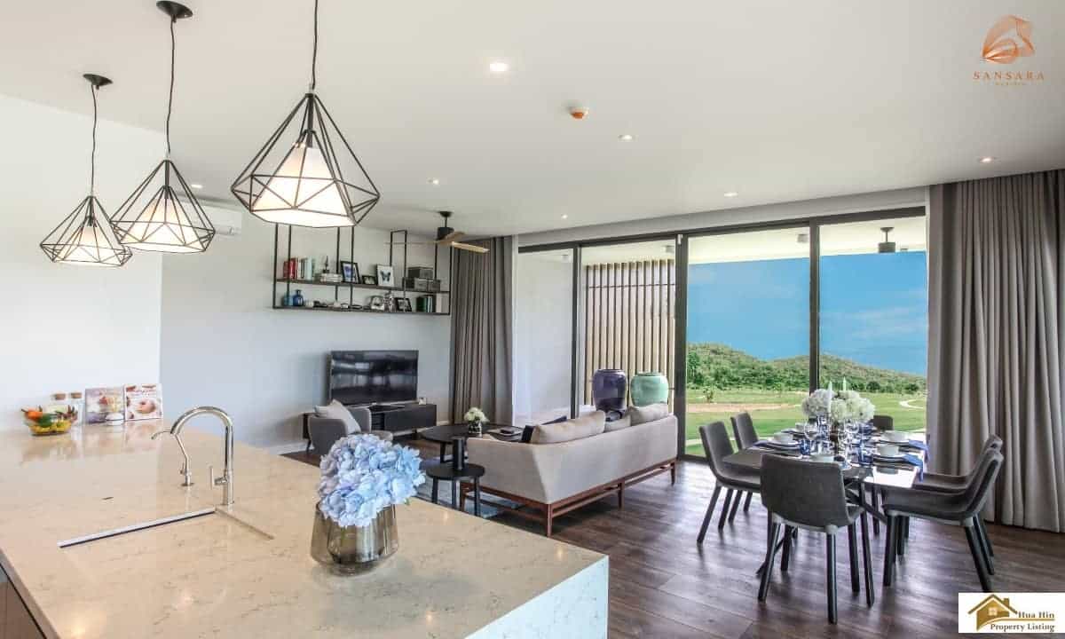 Luxury Condo Golf Course Living Sansara Hua Hin luxury condo Black Mountain Golf views