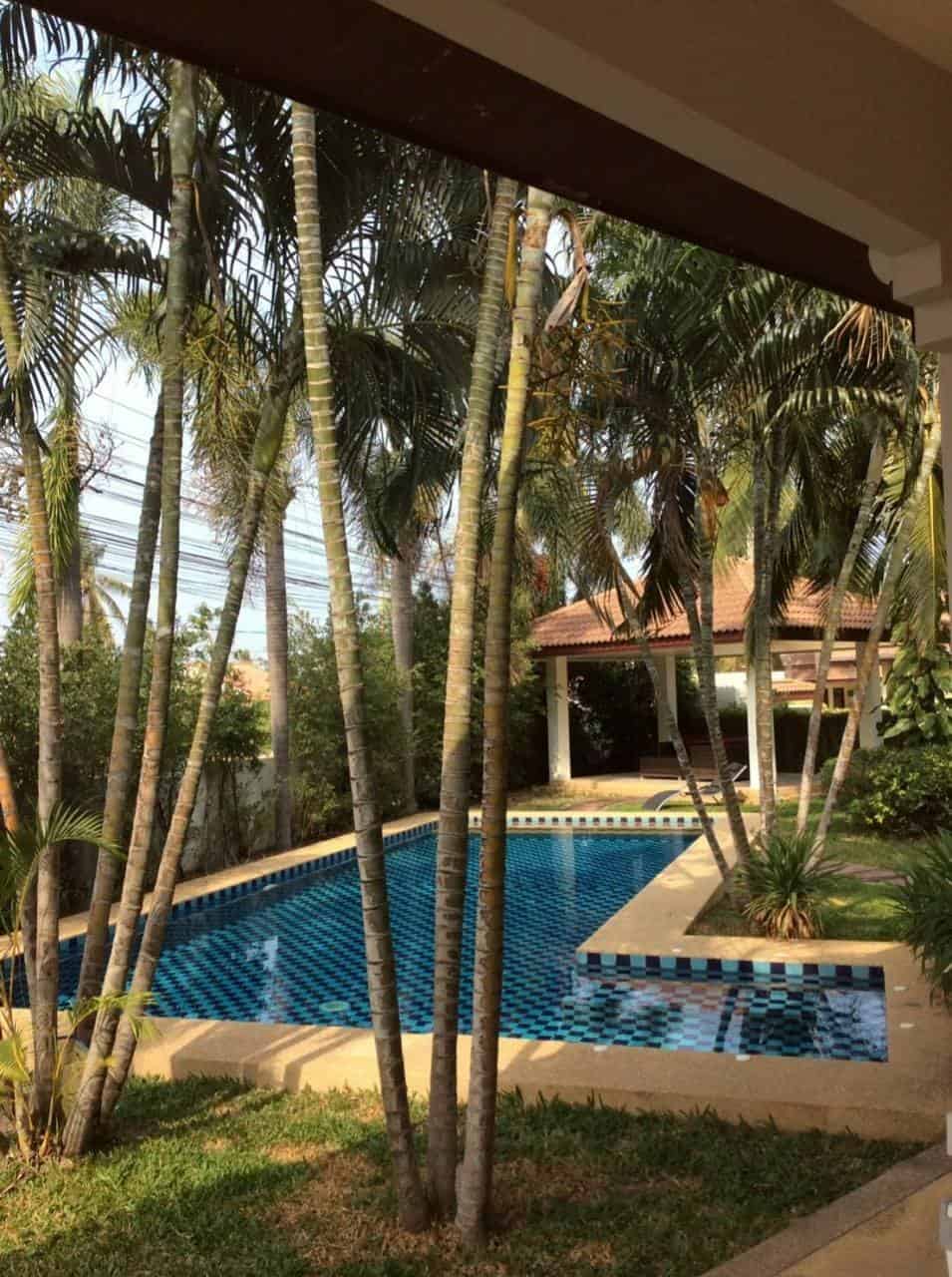 Villa Bathroom Soaking Tub Relaxation Villa Garden Pool Hua Hin Setting
