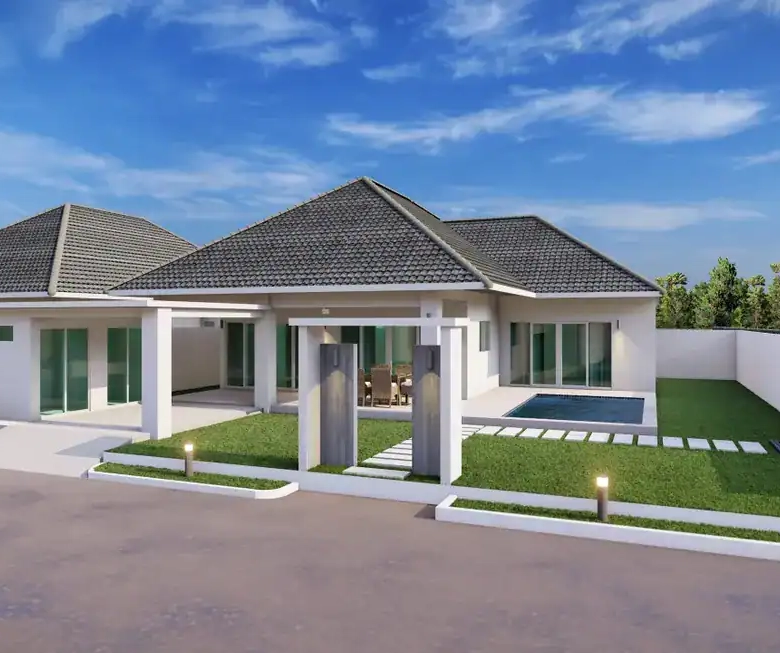 Smart Hamlet 2 Hua Hin Pool Villas For Sale Near Black Mountain Golf