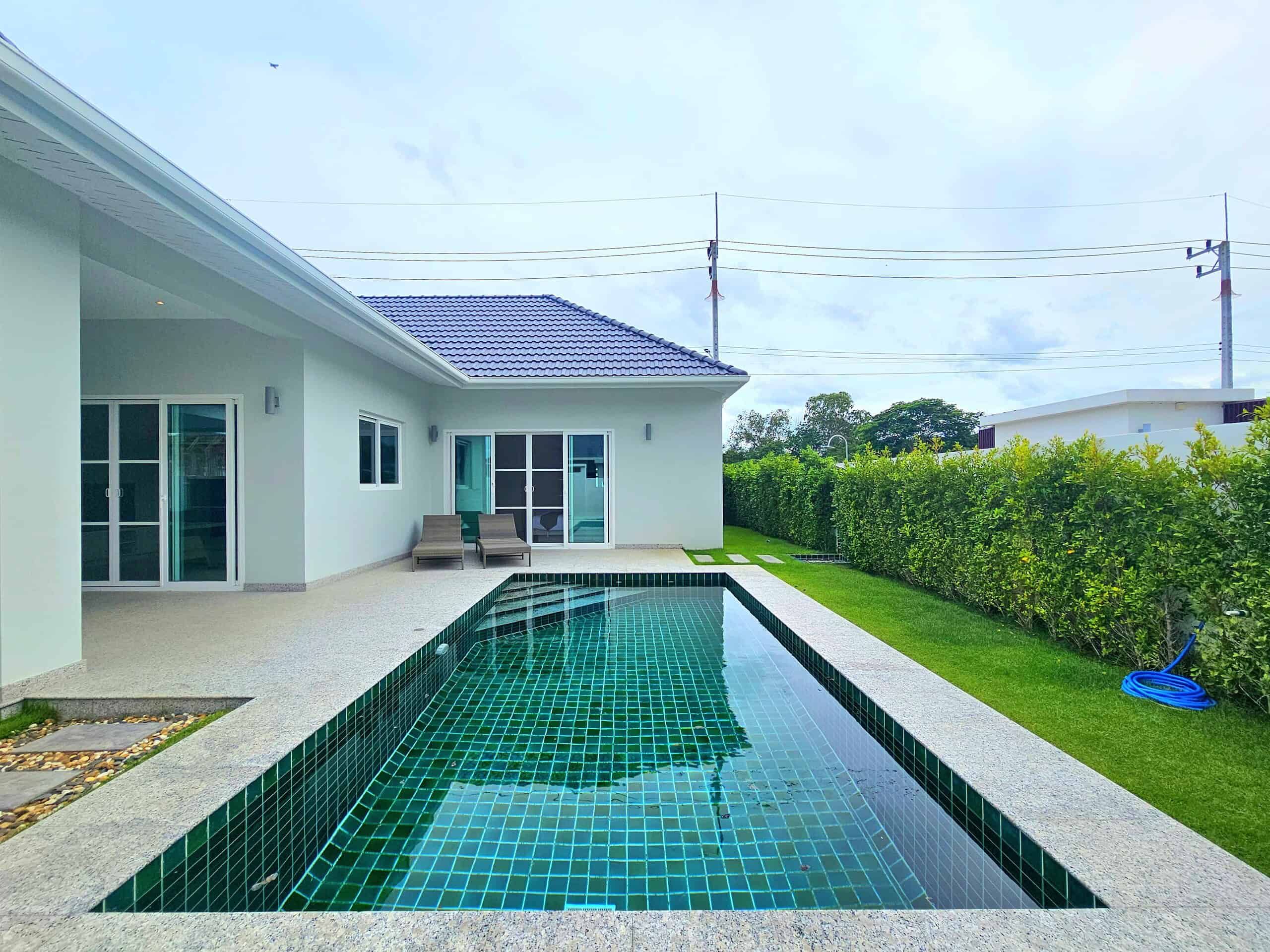 Luxury Villa with Swimming Pool Luxury furnished villa living room Thailand