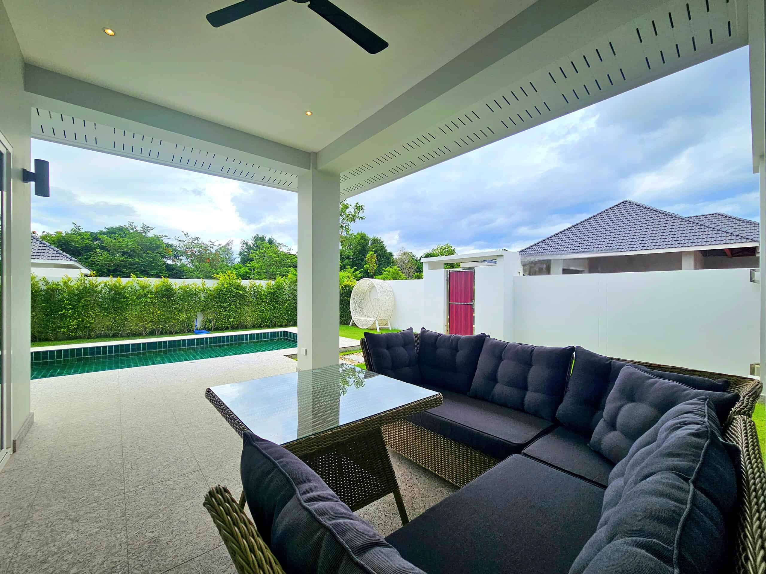 Modern Villa Amenities Villa driveway parking covered area