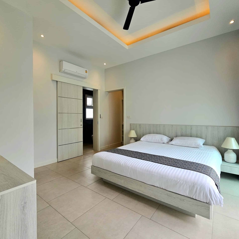Modern villa lighting evening ambiance