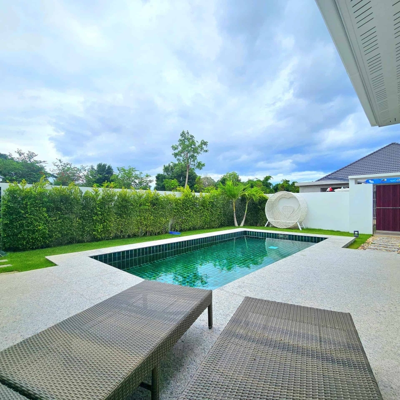Tropical garden landscape villa grounds