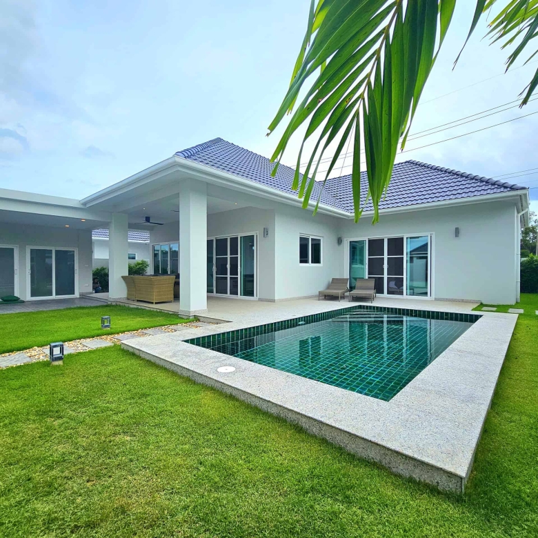 Modern pool villa exterior Smart Hamlet Homes