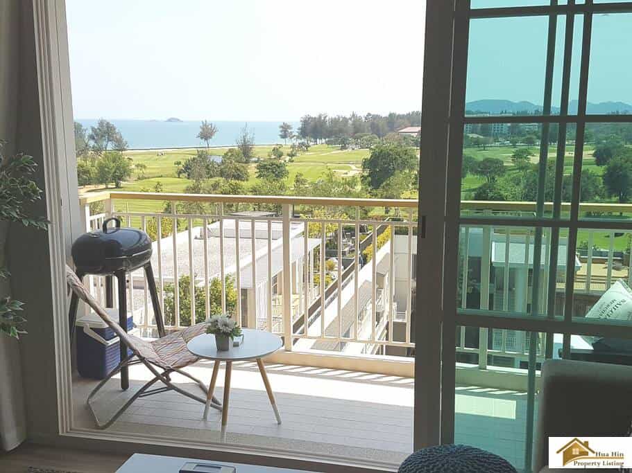 Golf Course Condo For Sale Khao Takiab Private Balcony Overlooking Championship Golf Course