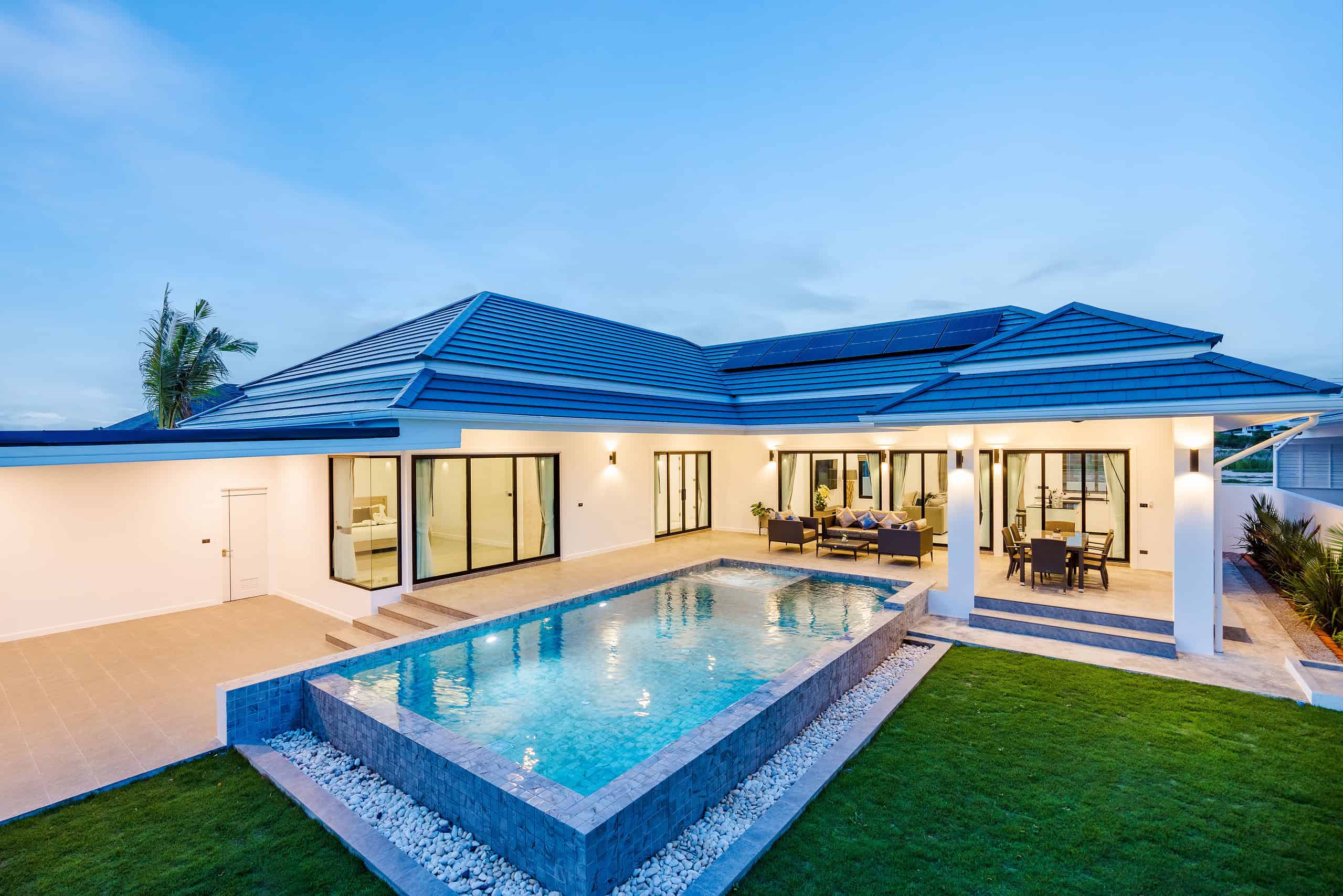 Luxury Pool Villa Sales Highlight Tropical Luxury Villa Mountain Views