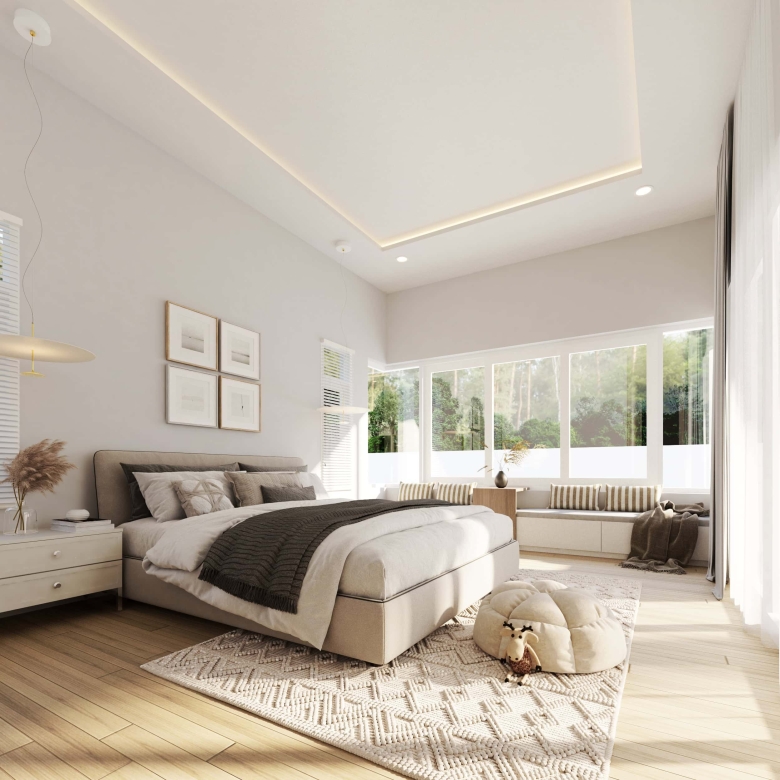 Exclusive villa development with luxury pool features
